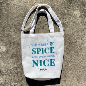 Heavyweight FabFitFun Sugar & Spice Canvas Tote Bag New